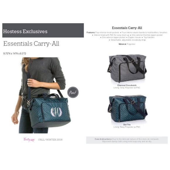 Thirty-one Essentials Carry-All - Dot Trio NEW - Picture 5 of 8